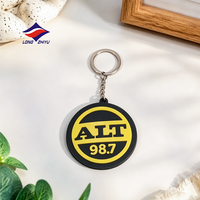 Porte-clés PVC personnalisé avec logo, fabrication d'usine Longzhiyu depuis 20 ans, cadeau d'affaires, breloques mignonnes pour sac à dos