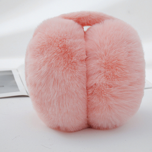Top qualité femmes hiver ajuster Faux lapin fourrure <span class=keywords><strong>cache</strong></span>-oreilles élégant dames chauffe <span class=keywords><strong>laine</strong></span> confort peluche <span class=keywords><strong>cache</strong></span>-oreilles - Product Image 6