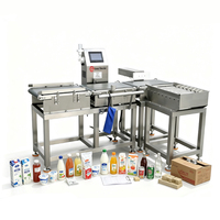 Báscula de Control de Peso para Alimentos de Acero Inoxidable |   Máquina en Línea para Medir el Peso de Bebidas y Envases de Leche |   Cumple con las normas de la FDA y la EHEDG