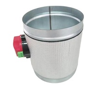 Système de ventilation de conduits d'air CVC, registre motorisé rond isolé