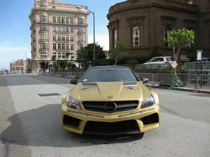 ชุดแต่งไวด์บอดี้สำหรับ Mercedes SL R230 ชุดแต่งกันชนหน้าและหลังสไตล์ Misha รุ่นอัพเกรดสำหรับ SL R230 - Product Image 6