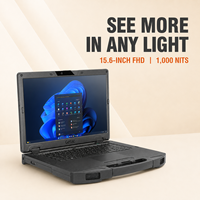 Nueva Laptop Resistente Getac S510 Intel AI Ready con Pantalla FHD de 15.6 Pulgadas, Baterías Intercambiables en Caliente, Windows 11 Pro para Trabajo de Campo