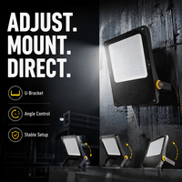 Projecteur LED d'extérieur AC100-277V Haute Efficacité 160-180LM/W pour Travaux Publics et Constructions Extérieures