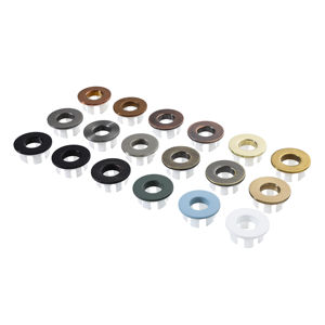 ฝาครอบท่อระบายน้ำแบบวงแหวน ดีไซน์ทันสมัย ผลิตจากพลาสติกและทองเหลืองชุบโครเมียม สำหรับอ่างล้างหน้าในห้องน้ำ ห้องครัว และโรงแรม - Product Image 3