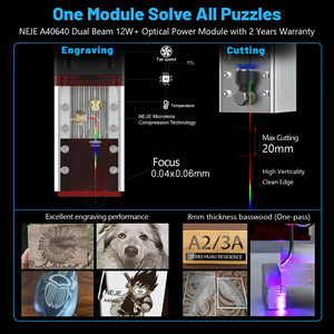 <span class=keywords><strong>NEJE</strong></span> <span class=keywords><strong>3</strong></span> <span class=keywords><strong>Max</strong></span> V2 A40640 DIY CNC Laser Engraver Wood Carving Cutting for Acrylic Leather Picture Laser 3d Printer Marking Machine - Product Image 5