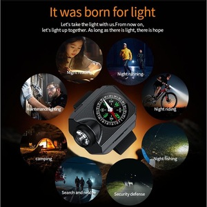 Outdoor Camping Wrist Compass Light With <b>Led</b> <b>Flashlight</b> For Hiking Climbing Survival - Product Image 4