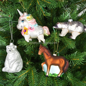 Vente en gros d'ornements de Noël en verre faits à la main de haute qualité, design original, forme et taille personnalisées, impression couleur intégrale - Product Image 5