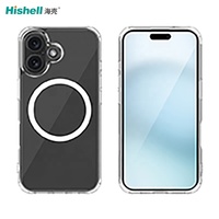 PC TPU clair Transparent antichoc caméra protecteur Mobile housse de téléphone portable avec fonction magnétique pour iPhone 16