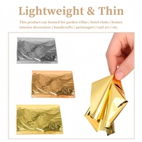 Keep Smiling Rose Silver Gold Leaf Sheets Feuilles de feuille d'or 3 couleurs Feuilles de feuille d'or pour bricolage Artisanat Décor Peinture Ongles