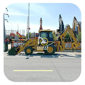 Chargeuse-pelleteuse d'occasion du Japon CAT420F, chargeuse sur pneus d'occasion CAT420F, CAT420F2, CAT430F, excellent état, peinture d'origine, prête à être expédiée - Product Image 1