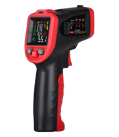 Thermomètre infrarouge à thermocouple de type K avec écran LCD couleur en plastique série WT323 WT323E, résolution 0,1, pointeur laser, rétroéclairage, faible consommation