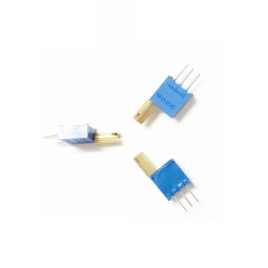 Cho <span class=keywords><strong>3296W</strong></span> điện trở 1K 2K 5K 10K 20K 50K <span class=keywords><strong>ohm</strong></span> 8mm dài xử lý TRIM chiết đa vòng tròn chính xác chiết với núm - Product Image 3