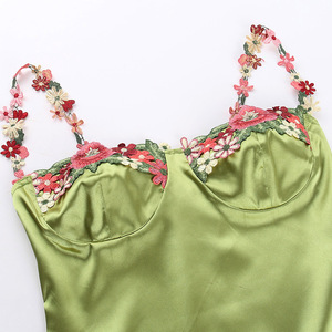 Nuovo arrivato ultimo Design ragazze pizzo <span class=keywords><strong>Sexy</strong></span> Sling <span class=keywords><strong>Casual</strong></span> abiti lunghi Slim <span class=keywords><strong>abbigliamento</strong></span> donna - Product Image 6