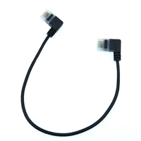 Kabel Jumper jaringan Patch ramping 90 derajat Cat7 RJ45 asli kabel Jumper jaringan Patch ramping 90 derajat Cat7 32AWG Lan