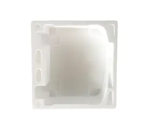 صندوق فوم عازل عالي الكثافة مثبت بدون قالب بمظهر أبيض مقاوم للاهتزاز صندوق فوم قابل للتخصيص