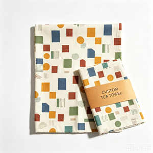 Serviette de cuisine en coton imprimée sur mesure, douce, absorbante et lavable, pour la décoration de la cuisine et des restaurants - Product Image 2