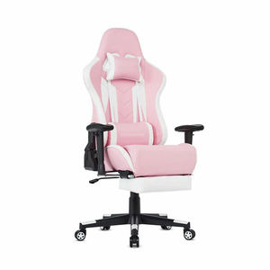 Schwedischer Gaming-Bürostuhl mit hoher Rückenlehne, 2D-Armlehnen, <span class=keywords><strong>Original</strong></span>-Schaumstoff, Massagefunktion, Fußstütze und Nylonbasis - Product Image 1