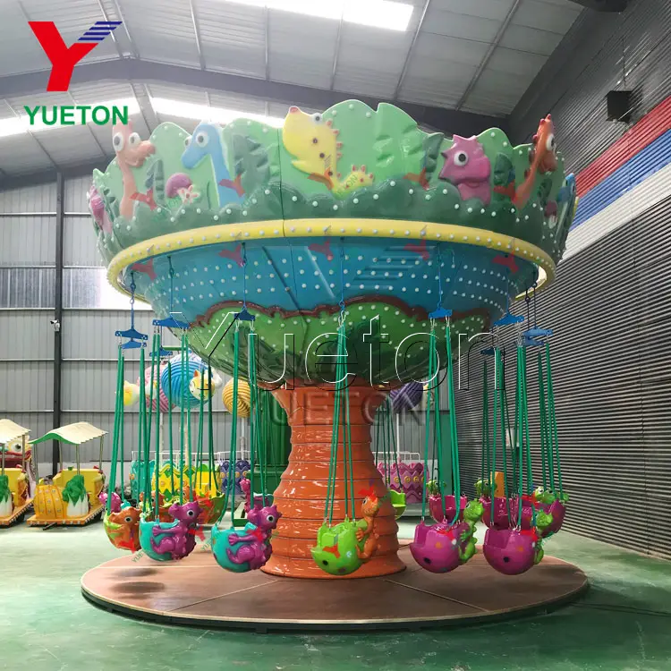 China Funfair Amusement Park Manege Rides Chairoplane Kids Luxury Flying Chairs Electric Games Swing Small Extreme Ride For Sale