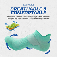 Chaussettes de sport rembourrées pour hommes et femmes, haute élasticité, absorption des chocs, chaussettes de cyclisme durables, chaussettes d'exercice respirantes