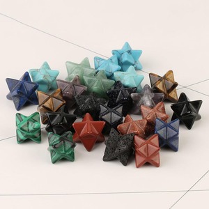 Ornamenti in Pietra Naturale Merkaba, Stella a <span class=keywords><strong>Sei</strong></span> Punte Esagramma, Cristallo Curativo, Gioielli con Gemme - Product Image 5