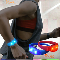 Bracelets lumineux LED activés par le son en gel de silice portables, lumineux et clignotants, pour la romance, les fêtes de Noël, les carnavals, les concerts, les événements nocturnes