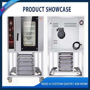 Four à convection commercial à gaz et électrique pour la cuisson de pâtisseries, pains, gâteaux, biscuits, et autres produits de boulangerie, avec 5 plateaux, idéal pour la vente en boulangerie. - Product Image 3