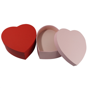 ZL custom Cardboard Heart-shaped Double-layer Rotating Flower Valentine's Day Surprise Gift Box Wedding Rose Flower Gift Box