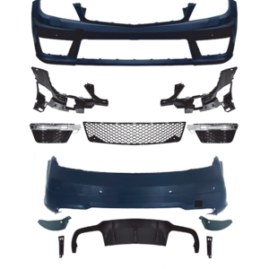 Offre Spéciale <span class=keywords><strong>ensemble</strong></span> complet C63 <span class=keywords><strong>AMG</strong></span> pare-chocs lifting arrière avant Bodykit pour Mercedes Benz classe C W204 2011-2014 Kit complet de mise à niveau de la carrosserie - Product Image 1