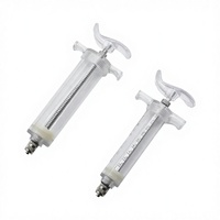 Seringues automatiques continues vétérinaires durables et réutilisables en plastique et acier de 20/30/50 ml pour chevaux, bovins, ovins, porcs, chiens, chats et bétail