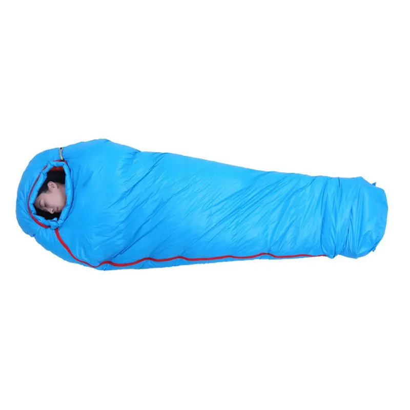 Ultra -light outdoor stitching down sleeping bag white duck down