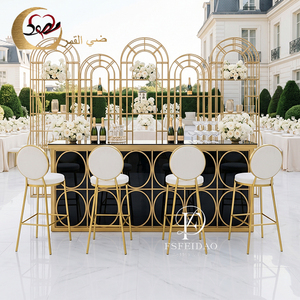 Mostrador de Bar LED de Acero Inoxidable para Bodega, Hotel, Restaurante Comercial Moderno, con Mesa para Vino y Cerveza, para Exteriores - Product Image 6