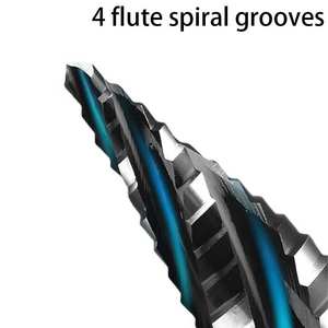 ชุดดอกสว่านเจาะกลางแบบหกเหลี่ยม 5 ชิ้น ขนาด 1/8-1-3/8 นิ้ว ทำจากเหล็กไฮสปีด (HSS) ความยาวใช้งาน 35 มม. - Product Image 4