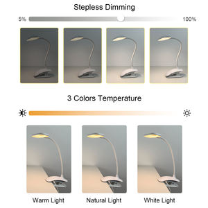 Vente directe d'usine moderne blanc LED contrôle tactile Dimmable lampe de chevet prise de charge USB lecteur de Protection des yeux <span class=keywords><strong>pliable</strong></span> - Product Image 2