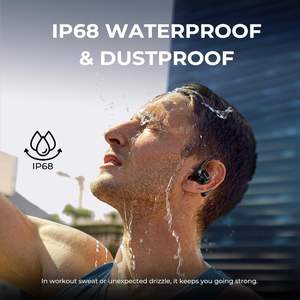 Écouteurs à conduction osseuse Joywise True Bone Conduction pour écouteurs sans fil à oreille ouverte 5.4, étanches IPX8, 30 heures d'autonomie, multi-appareils - Product Image 4