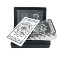 Impression de jeux de cartes de tarot personnalisés avec dorure à chaud et bords dorés en gros