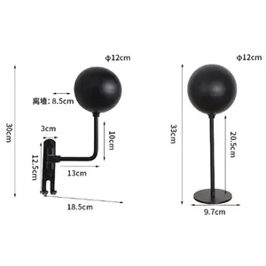 180 Graus de Rotação Wall Mounted Helmet Stand Rack com 2 Key Holder Gancho Acessórios para Casacos Motocicleta Chapéus Jacket Bags