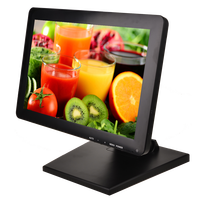 Moniteur tactile USB 12 pouces, écran large 12,1 pouces, moniteur tactile résistif LED pour le commerce de détail et les points de vente