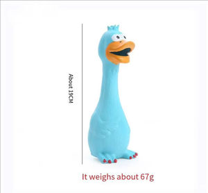 Evcil hayvanlar için çevre dostu çiğnemek oyuncaklar Bite dayanıklı Squeaker tavuk ve ördek şekilli lateks köpek oyuncak çığlık <span class=keywords><strong>Pet</strong></span> malzemeleri - Product Image 3