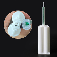 Buse de mélange statique carrée verte 50 ml pour colle AB, 16 éléments, tube de mélange de résine époxy pour pistolet de distribution à double cartouche