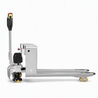 Chariot élévateur électrique en acier inoxydable WIN TOP STAR modèle DD1 Fwd avec batterie au plomb-acide, fourches 1220x685mm, pneus en polyuréthane