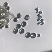 Bouton en acier inoxydable, 11 pièces, 24 #, 15mm, accessoires pour la fabrication de casquette et de chapeaux, vente en gros