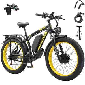 Livraison directe Vélo électrique K800 Expédition depuis l'entrepôt américain de Californie Pneu gras de 26 pouces Vélo électrique à deux roues motrices Batterie au lithium 48V 23Ah - Product Image 2