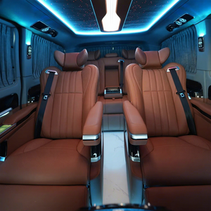 Kit d'aménagement intérieur de luxe personnalisé Dingkong pour Mercedes Benz <span class=keywords><strong>VITO</strong></span>, sièges <span class=keywords><strong>VIP</strong></span>, rideaux d'intimité en alliage d'aluminium, éclairage d'ambiance - Moderne - Product Image 2