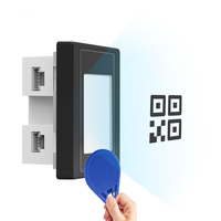 Lector de Tarjetas RFID NFC IC BS-MET, Escáner de Códigos QR 2D de Montaje Fijo, Lector Automático con Imagen de Pasaporte, Ethernet para Sistema de Control de Acceso a Puertas