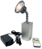 Nueva Luz de Proyección LED Pinspot Mini de 10W Recargable a Batería, IP33 DMX512 Ra90, Aleación de Aluminio Blanca para Escenario