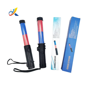 Varita de tráfico intermitente roja y azul multifunción de 30cm, Bombilla Led, bastón Led de tráfico - Product Image 1