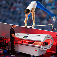 Cápsula de Terapia de Luz Roja Suyzeko Sports para Reparación de Tejidos Musculares, Camas LED con Ajuste de Luz Pulsada 660nm 850nm