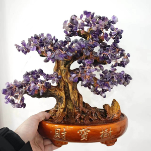 Nuevo Árbol de la Abundancia de Cristal Natural Hecho a Mano, Árbol <span class=keywords><strong>del</strong></span> <span class=keywords><strong>Dinero</strong></span> con Piedras Preciosas, Bonsái Feng Shui para la Riqueza, Decoración <span class=keywords><strong>del</strong></span> Hogar y Sanación Reiki - Product Image 3