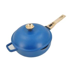 Utensilios de Cocina de Aleación de Aluminio Fundido a Presión con Tapa, Aptos para Lavavajillas y Horno, con Mango de Madera Extraíble - Product Image 3