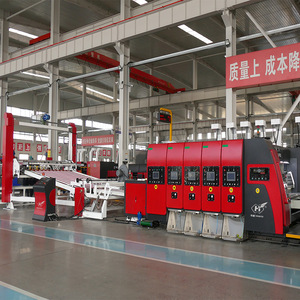 Máquina de Impresión de Cartón Totalmente Automática Personalizada de Huayu Machinery Equipment, Impresión Flexográfica, Ranurado, Troquelado y Apilado - Product Image 1